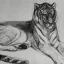 Gaston SUISSE (1896-1988) - Tigre couché (1)